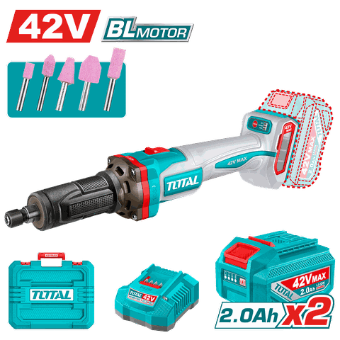 Máy mài khuôn dùng pin 42V Total TDGLI42012