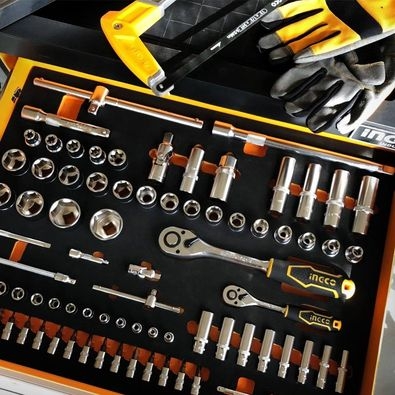 Tủ kéo 7 ngăn và 162 công cụ INGCO HTCS271621