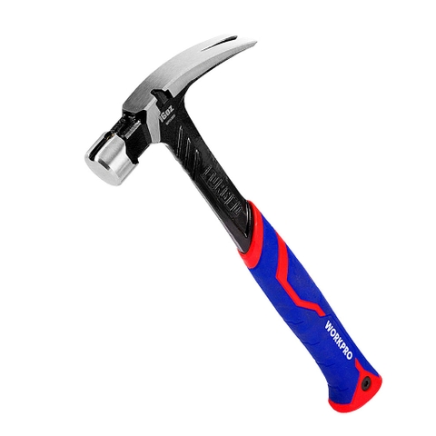 Búa Đóng Nhổ Đinh 450gram (16oz) Cán Bọc Cao SuWorkpro WP241013