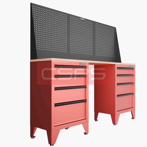Tủ dụng cụ CSPS 183cm - 2 tủ màu đen/đỏ