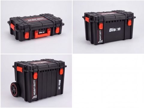 Thùng đồ nghề di động Bison 3in1 Combo 3 thùng kháng nước BS911421