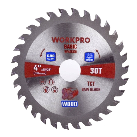 Lưỡi Cưa Cắt Gỗ Cơ Bản 110x20x30t Workpro WP405300