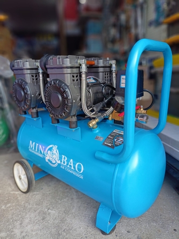 Máy nén khí không dầu 50L (xanh) MINBAO MBKD50L xsafe