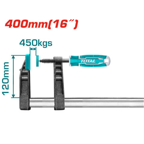 Kẹp Gỗ Chữ F 120x400mm Total THT1321202