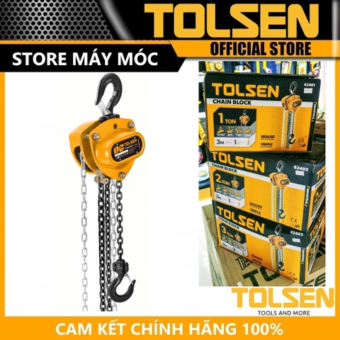 Palang xích kéo tay (công nghiệp) 1 tấn Tolsen 62401