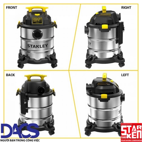 Máy hút bụi Công nghiệp 3 chức năng 23L Stanley SL19116 4.0 PEAK HP