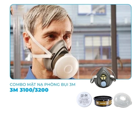 Bộ mặt nạ 3M HF52 + 3301K-100 + 7711 + 774