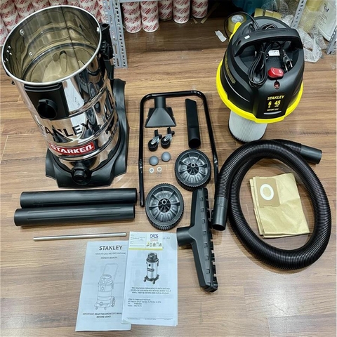 Máy hút bụi 3 chức năng - Khô/Ướt/Thổi Stanley USA - SL19501-12B - motor 2 tầng