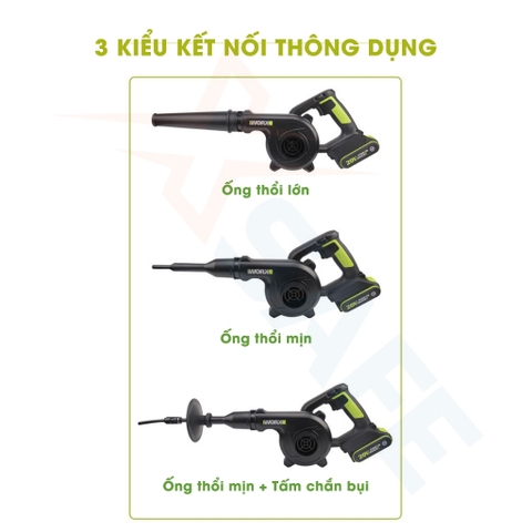 Máy thổi cầm tay WORX WU230.9 Máy thổi bụi dùng pin 20V
