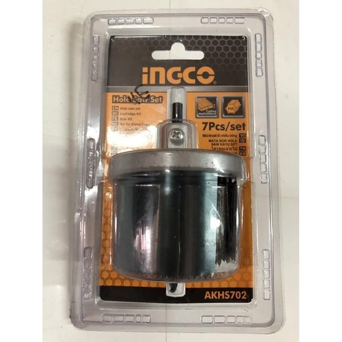 BỘ 7 MŨI KHOAN LỖ NHIỀU VÒNG 26-63MM INGCO AKHS702 chính hãng
