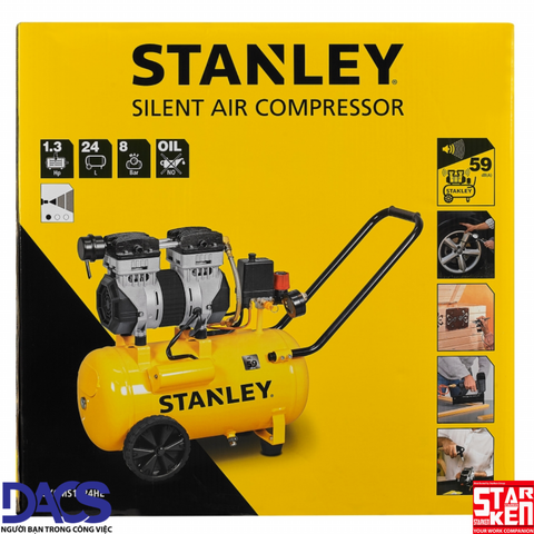 Máy nén khí không dầu STANLEY 24L USA Model SXCMS1324HE