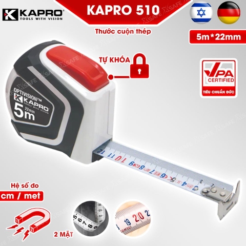 Thước Cuộn Từ Tính Kapro 510 Optivision™ 8m