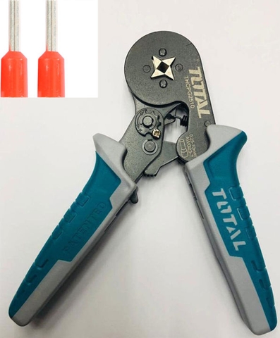 Kềm bấm cos đầu dây cách điện AWG23-7 TOTAL THCPG2510 chính hãng