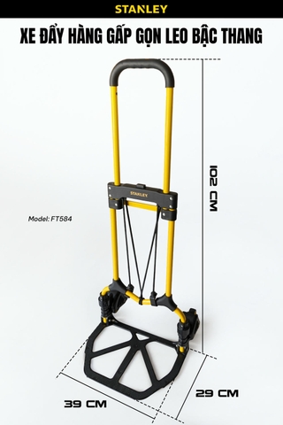 Xe đẩy hàng leo bậc thang 60kg/30kg Stanley FT584