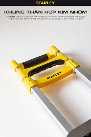 Xe đẩy hàng 2 bánh gấp gọn 60kg Stanley FT516
