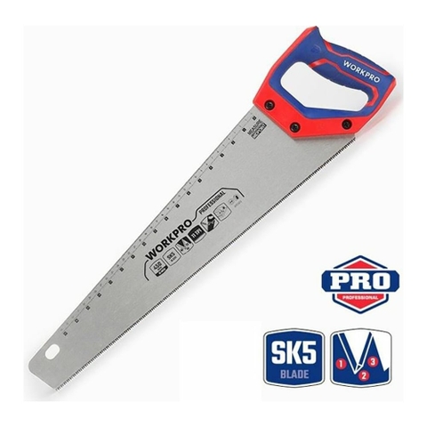 Cưa tay lưỡi thép SK5 450mm 18 inch Workpro WP215010