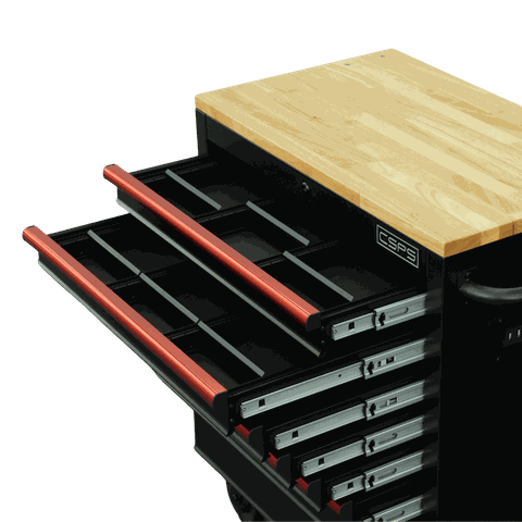 Tủ Dụng Cụ CSPS 76cm 7 Hộc Kéo Đen/ Đỏ Độc Quyền Xsafe