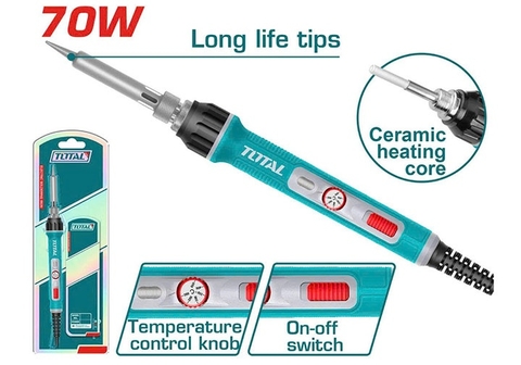Mỏ hàn chì chỉnh nhiệt 70W Total TET01606