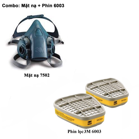 MẶT NẠ PHÒNG ĐỘC 3M 7502