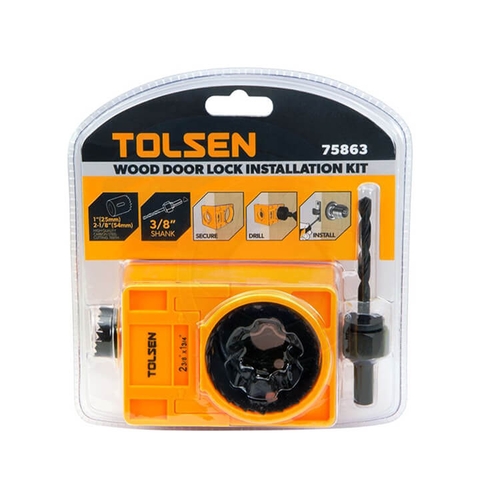Bộ mũi khoét lỗ tay nắm cửa 4 món Tolsen 75863
