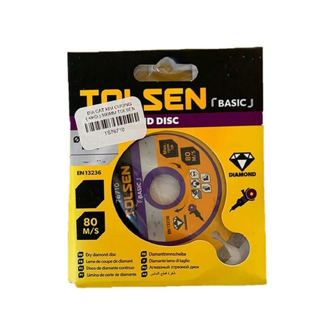 Đĩa cắt kim cương khô 115mm Tolsen 76712