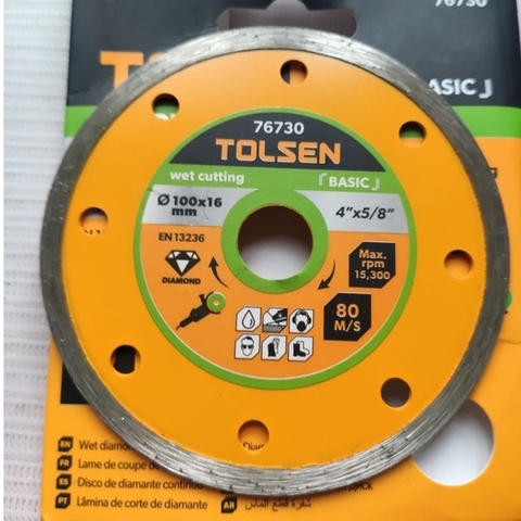 Đĩa cắt kim cương ướt 125mm Tolsen 76733