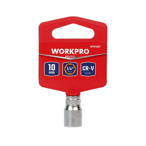 Đầu tuýp có đầu vuông 1/4 inch và đầu lục giác 6 cạnh size 13mm Workpro - WP274009