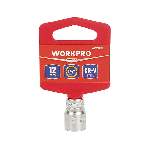 Đầu tuýp có đầu vuông 1/4 inch và đầu lục giác 6 cạnh size 10mm  Workpro - WP274007