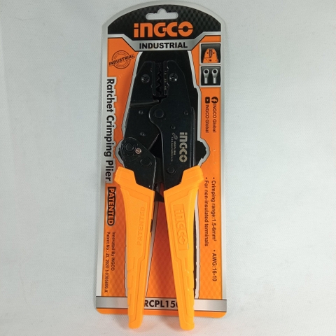 Kềm bấm cos dây điện AWG 20-10 INGCO HRCPJ0506