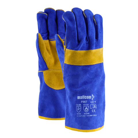 Găng Tay Da Hàn Dài 14in Mallcom  F667