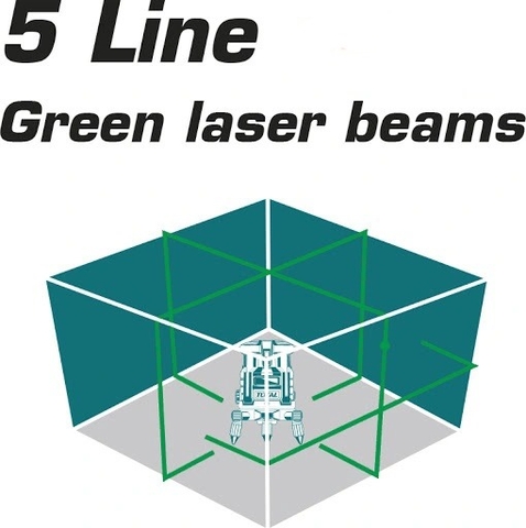 Máy cân mực tia laser xanh Total TLL305205 - 5 line
