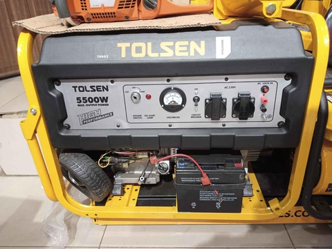 Máy phát điện chạy xăng 5000W Tolsen