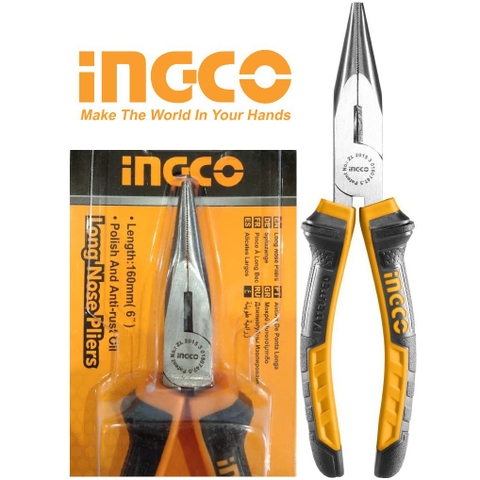 KÌM CẮT MỎ NHỌN (DÀI) INGCO 6INCH/160MM