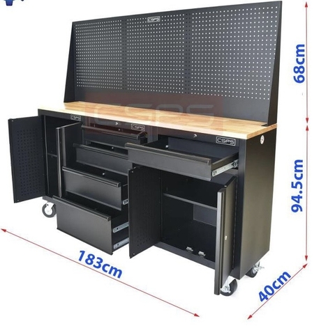 [Sale 25/9] Bộ 3 Tủ Dụng Cụ CSPS 183cm 5 Hộc Kéo