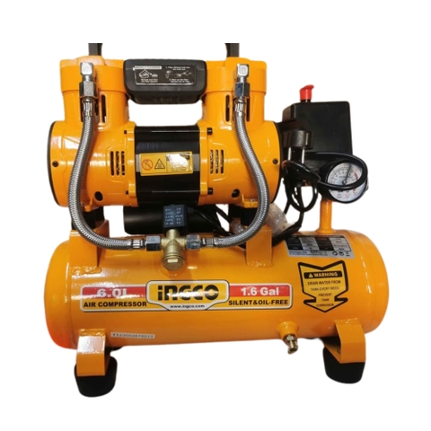 Máy Nén Khí Không Dầu 6L-1100W(1.5HP) INGCO ACS111062