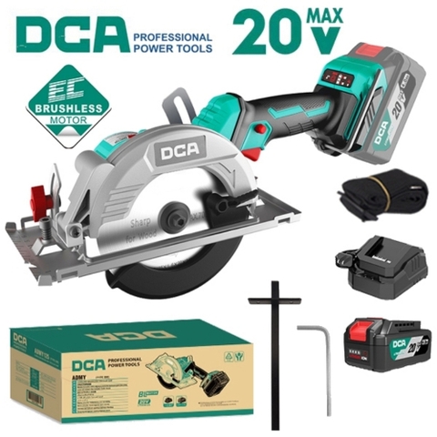 Máy cưa đĩa tròn không chổi than dùng pin DCA ADMY125BM
