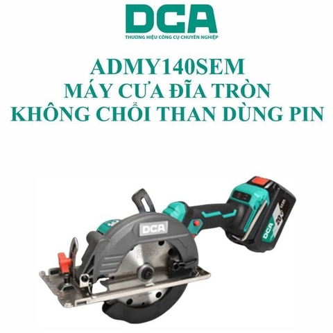Máy cưa đĩa tròn không chổi than dùng pin DCA ADMY140SEM