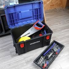 Hộp Đựng Dụng Cụ Nhựa Có Thể Xếp Chồng 560x340x330mm Workpro WP283031