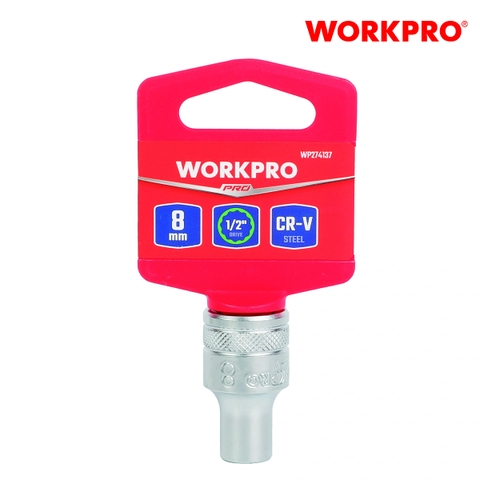 Đầu tuýp có đầu vuông 1/2 inch và đầu lục giác 12 cạnh size 17mm Workpro - WP274146