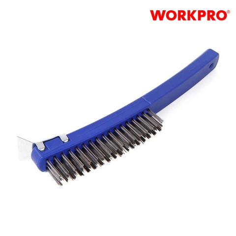 Bàn chải dây thép, kích thước 3X17 Workpro - WP253001