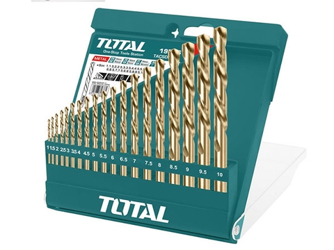Bộ mũi khoan kim loại HSS 12 chi tiết Total TACSD0125