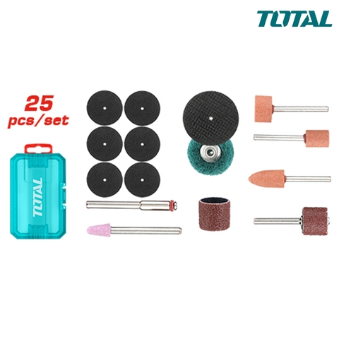 Bộ 25 linh kiện máy mài khuônTOTAL TAKMG5024