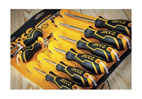 Bộ 8 tuốc nơ vít dẹp và bake đa năng INGCO HKSD0828 rẻ