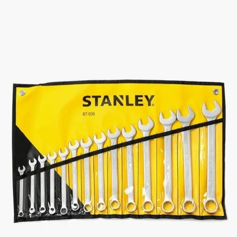 Bộ cờ lê vòng miệng hệ mét 14 chi tiết STANLEY 87-036-1
