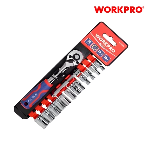 Bộ đầu cờ lê thay thế, kích thước 1/4 inch Workpro - WP202556
