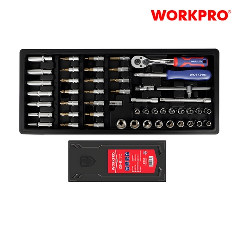 Bộ đầu cờ lê thay thế (1 SET = 50 cái), kích thước 1/4 inch Workpro WP209038