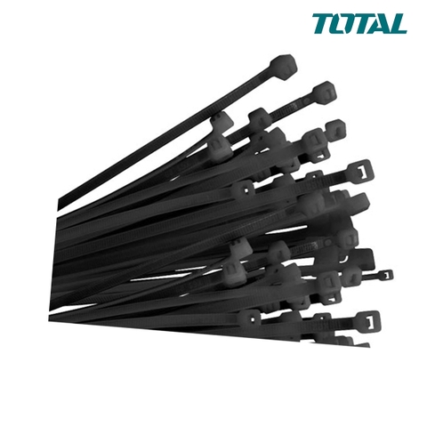 Bộ 100 dây rút nhựa đen 300x4.8mm TOTAL THTCTB30048