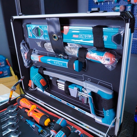 Bộ đồ nghề vali kéo 147 chi tiết Total THKTHP21476