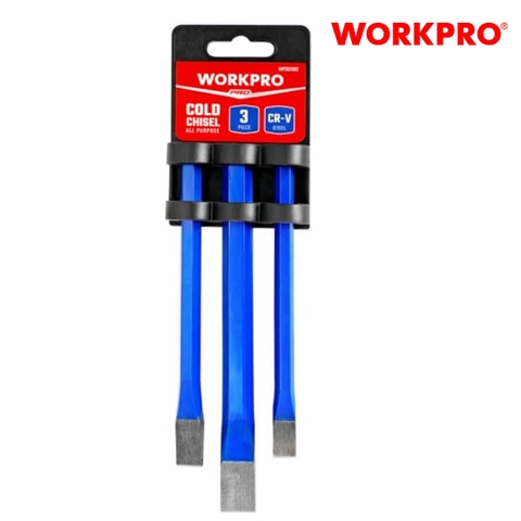 Bộ đục sắt 3 cái, kích thước 10x8x142mm, 13x10x152mm, 16x13x172mm Workpro - WP201302