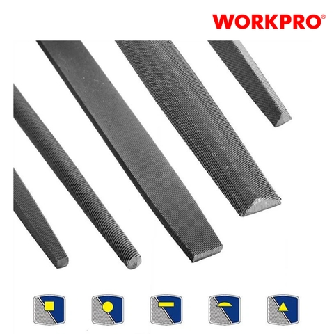 Bộ giũa (1 set = 5 cái), kích thước 200mm (8 inches) Workpro - WP201701